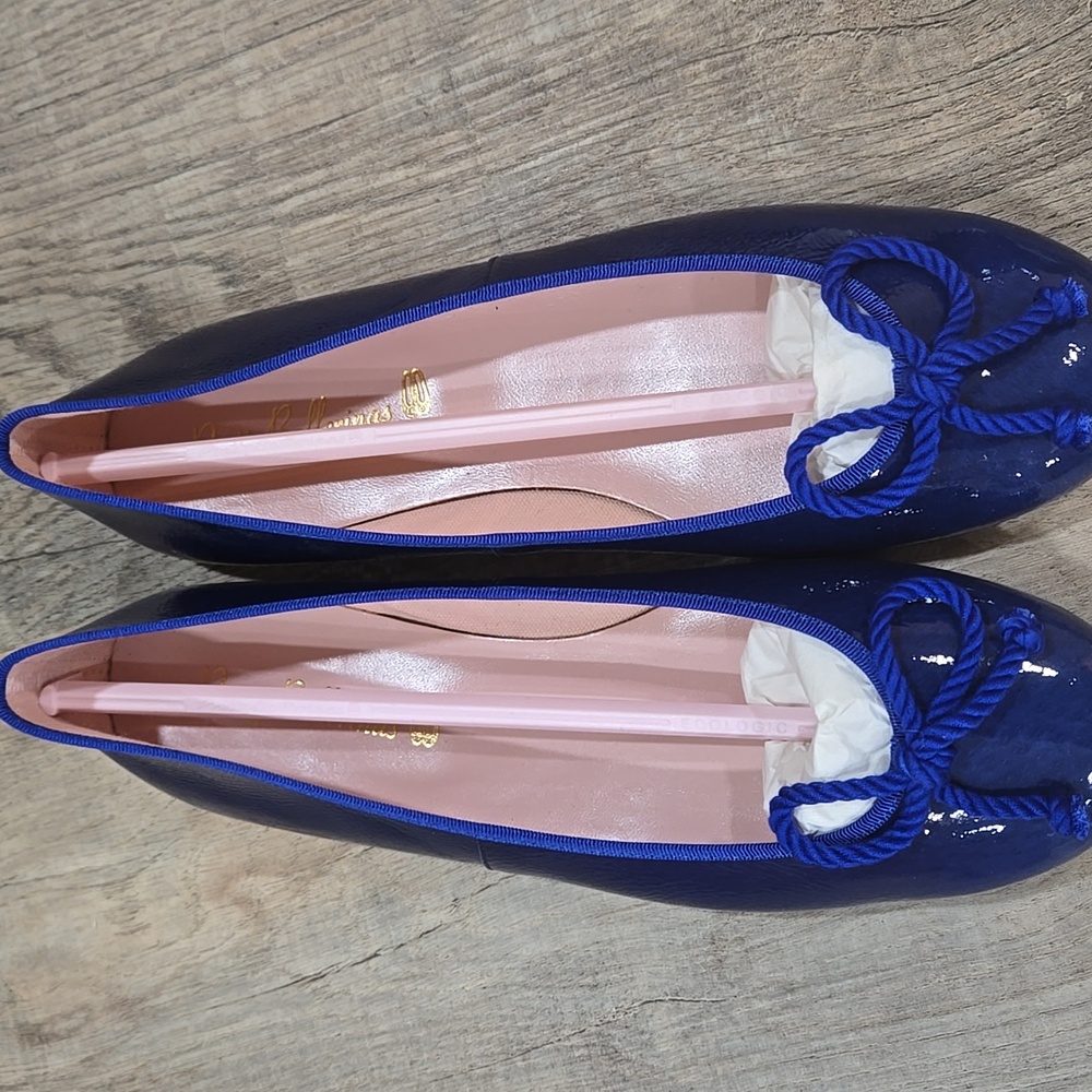 Pretty Ballerina Navy Blue Women's Ballet Flats!!! Like New!!! - Picture 2 of 6